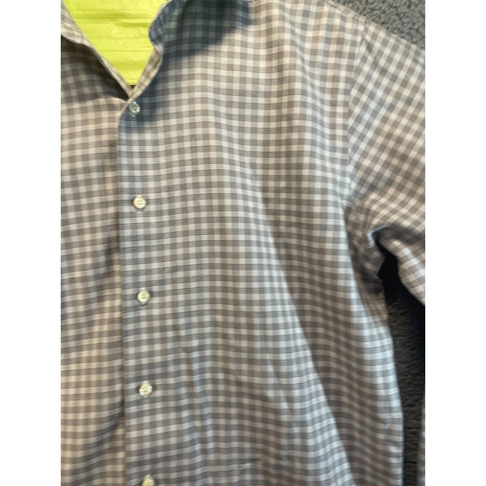 Brooks Brothers Shirt Mens 15.5 - 2/3 Plaid Regent Non Iron Cotton Button - Picture 2 of 6